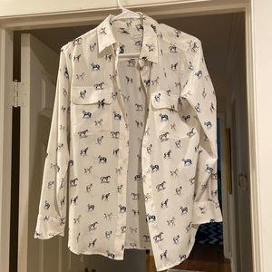 Equipment Size XS Silk Blouse
